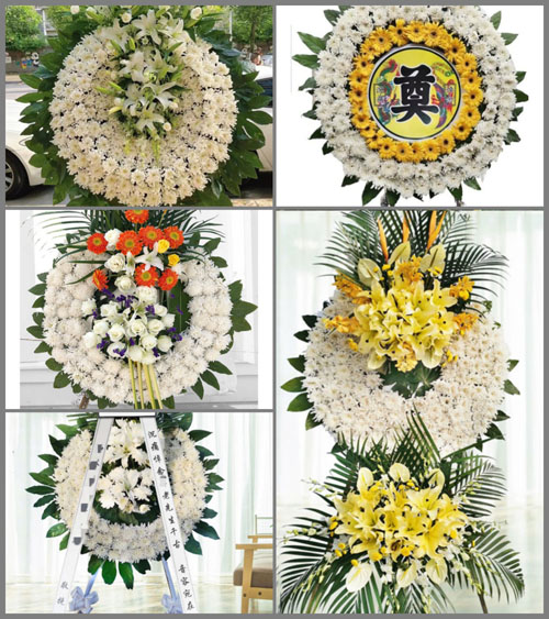 安徽六安市金寨县关庙乡仙桃村花圈速递